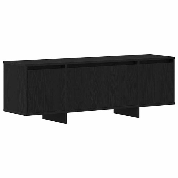 vidaXL TV-kast Zwart Eiken 120 x 30 x 40,5 cm Bewerkt hout
