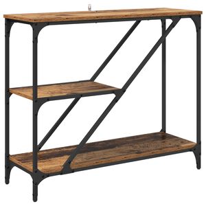 vidaXL Wandtafel Oud Hout 88,5 x 30 x 75 cm Bewerkt hout