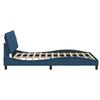 vidaXL Bedframe zonder matras stof blauw 140x190 cm