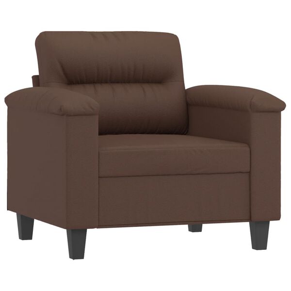 vidaXL Fauteuil 60 cm kunstleer bruin