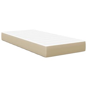vidaXL Bedmatras met matras Saliegroen 80 x 200 cm Stof
