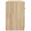 vidaXL Bureau met bijzetkast bewerkt hout sonoma eikenkleurig