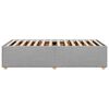 vidaXL Bedframe zonder matras 90x200 cm stof lichtgrijs