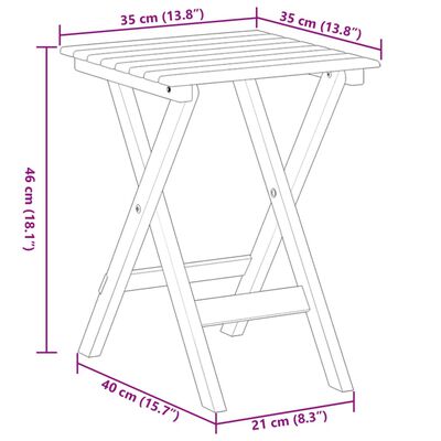 vidaXL Schommelstoelen 2 st met inklapbare tafel populierenhout wit