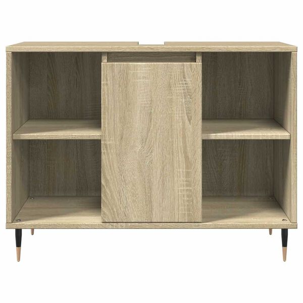 vidaXL Badkamerkast 80x33x60 cm bewerkt hout sonoma eikenkleurig