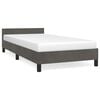 vidaXL Bedframe zonder matras 90x190 cm fluweel donkergrijs