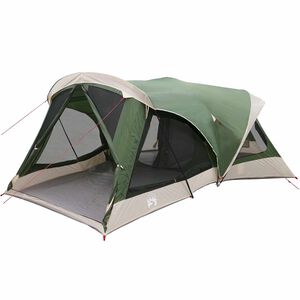 vidaXL Gezinstent 14-persoons Groen 185T Polyester met PU Coating