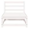 vidaXL 3-delige Loungeset massief grenenhout wit