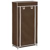Stoffen schoenenrek met hoes 58 x 28 x 106 cm bruin