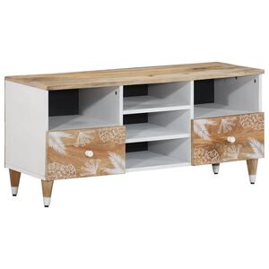 vidaXL Tv-meubel 100x33,5x46 cm massief mangohout