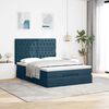 vidaXL Ottoman bed met matrassen en LED's 140x190cm fluweel