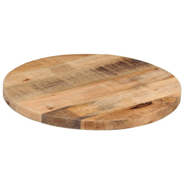 vidaXL Tafelblad rond Ø 40x3,8 cm massief ruw mangohout