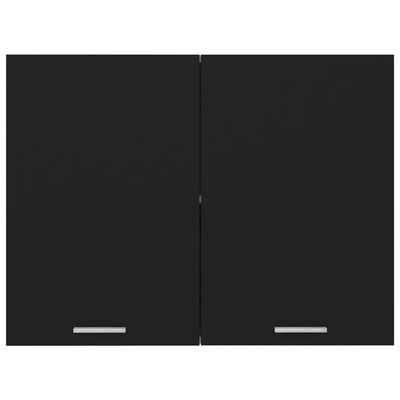 vidaXL Hangkast 80x31x60 cm bewerkt hout zwart