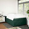 vidaXL Boxspring met matras fluweel donkergroen 120x200 cm