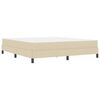vidaXL Boxspringbed met matras Cr&egrave;me 180 x 200 cm Stof