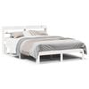 vidaXL Bedframe met hoofdeinde zonder matras 140x190 cm wit
