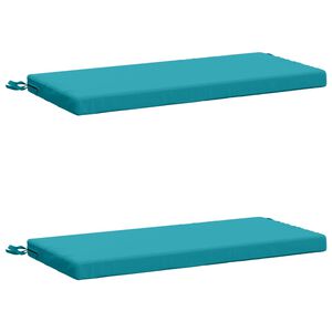 vidaXL 2-delige Bankkussens SOEST 2 st 100% Polyester Turquoise