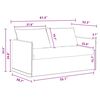 vidaXL Bankstel 2 pcs Donkergrijs 156 x 82 x 85 cm Stof