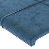 vidaXL Hoofdborden 2 st 90x5x78/88 cm fluweel donkerblauw