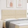vidaXL Hoofdbord met hoofdeinde Cr&egrave;me 200 cm Nep Leer