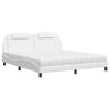 vidaXL Bed "Viana" met matras kunstleer wit 180x200 cm