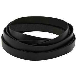 vidaXL Leren riem 1 Zwart 1000 x 2 cm Leer