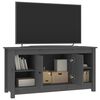 vidaXL Tv-meubel 103x36,5x52 cm massief grenenhout grijs