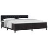 vidaXL Boxspringbed met matras Zwart 200 x 200 cm Fluweel