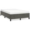 vidaXL Bedframe zonder matras 120x200 cm fluweel donkergrijs