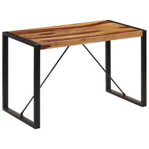 vidaXL Eettafel 120x60x76 cm massief acaciahout