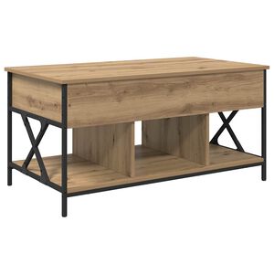 vidaXL Salontafel Artisan Eiken 100 x 55 x 48.5 cm Bewerkt hout