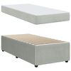 vidaXL Bedframe met matras Lichtgrijs 90 x 190 cm Stof
