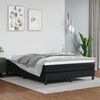 vidaXL Boxspring bed kunstleer zwart 140x190 cm