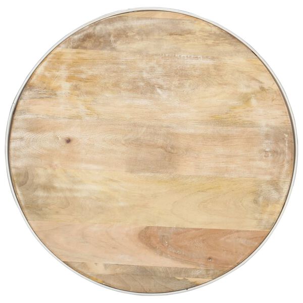 vidaXL Salontafel 68x68x36 cm massief mangohout wit