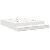 vidaXL Opbergbedframe met lade met opslag Wit 180 cm Bewerkt hout