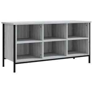 vidaXL Schoenenkast 100x35x50 cm bewerkt hout grijs sonoma eikenkleur