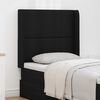 vidaXL Hoofdbord oor Zwart PVC
