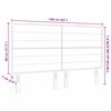 vidaXL Hoofdbord Donkerbruin 160 cm Stof