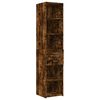 vidaXL Hoge kast 40x42,5x185 cm bewerkt hout gerookt eikenkleurig