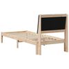 vidaXL Bedframe met hoofdeinde Bruin 80 x 200 cm Massief grenenhout