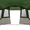vidaXL Achterkleptent voor Caravan met dak Groen 352 x 250 x 240 cm