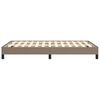 vidaXL Bedframe zonder matras 120x190 cm stof taupe