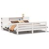 vidaXL Bedframe zonder matras massief grenenhout wit 200x200 cm