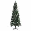 vidaXL Kunstkerstboom met 300 LED Groen 240 cm PVC en Plastic en Staal