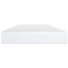 vidaXL Wandschappen 4 st 80x10x1,5 cm spaanplaat hoogglans wit