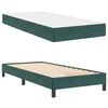 vidaXL Boxspringbed met matras Donkergroen 90 x 200 cm Stof