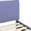 vidaXL Peuterbedframe met hoofdbord Jeans Blauw 70 x 140 cm Stof