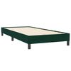 vidaXL Boxspring met matras fluweel donkergroen 90x220 cm