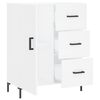 vidaXL Dressoir 69,5x34x90 cm bewerkt hout wit