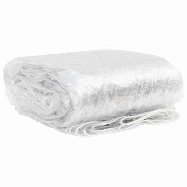 vidaXL Doorzichtig zeildoek met zeilringen 1x4 m PVC